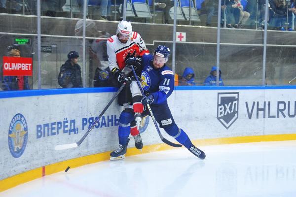 ХК «Рязань-вдв» проведет заключительный матч текущей домашней серии в рамках чемпионата России ВХЛ