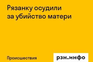 Рязанку осудили за убийство матери