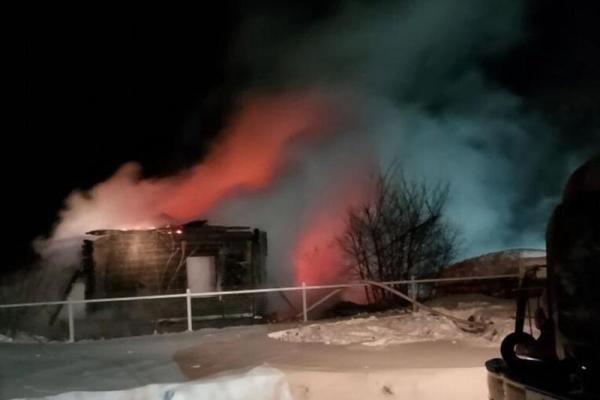 В Рязанской области сгорел жилой дом