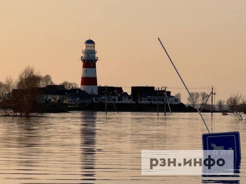 Фоторепортаж разлива Оки под Рязанью