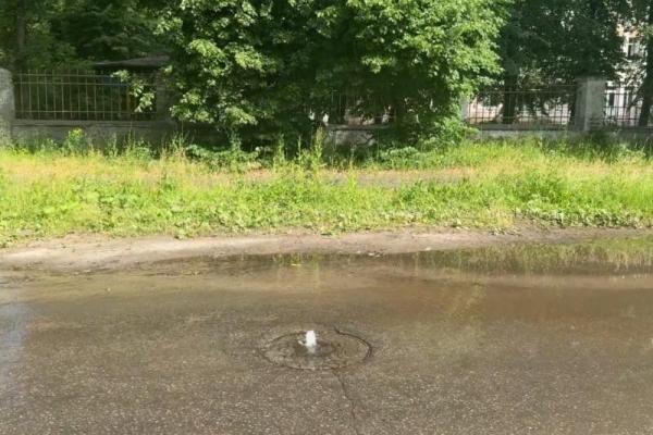 В Рязани подтопило улицу