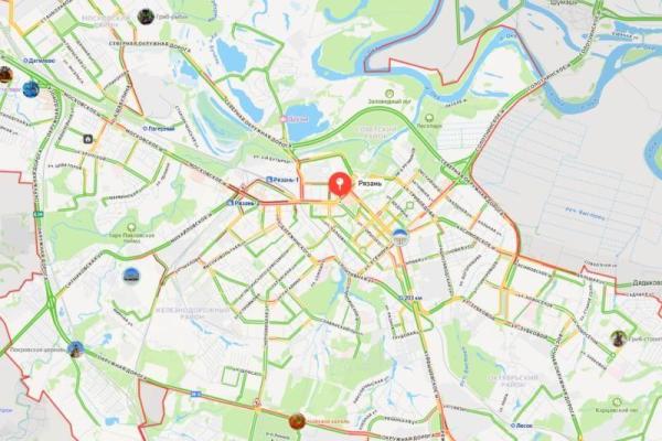В Рязани образовались 9-балльные пробки