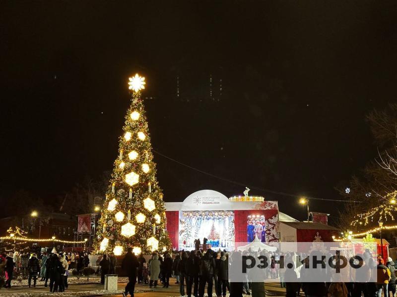 Репортаж с открытия «Новогодней столицы» в Рязани